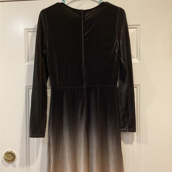 Black and Brown Ombre Maxi Dress - Picture 2 of 6